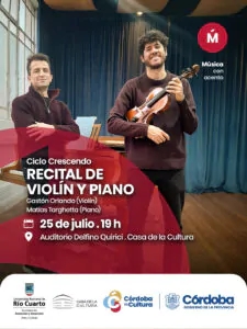 El ciclo Crescendo ofrece un recital de violín y piano en 2026