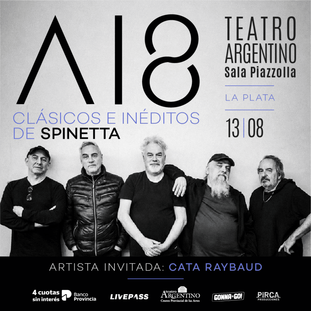 A18 revive la obra de Spinetta en La Plata en 2026. Ocio Tickets!