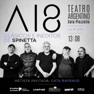 A18 revive la obra de Spinetta en La Plata en 2026. Ocio Tickets!