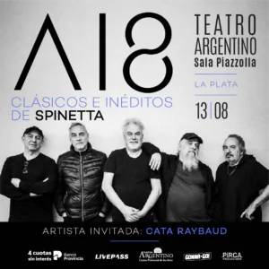 A18 revive la obra de Spinetta en La Plata en 2026. Ocio Tickets!