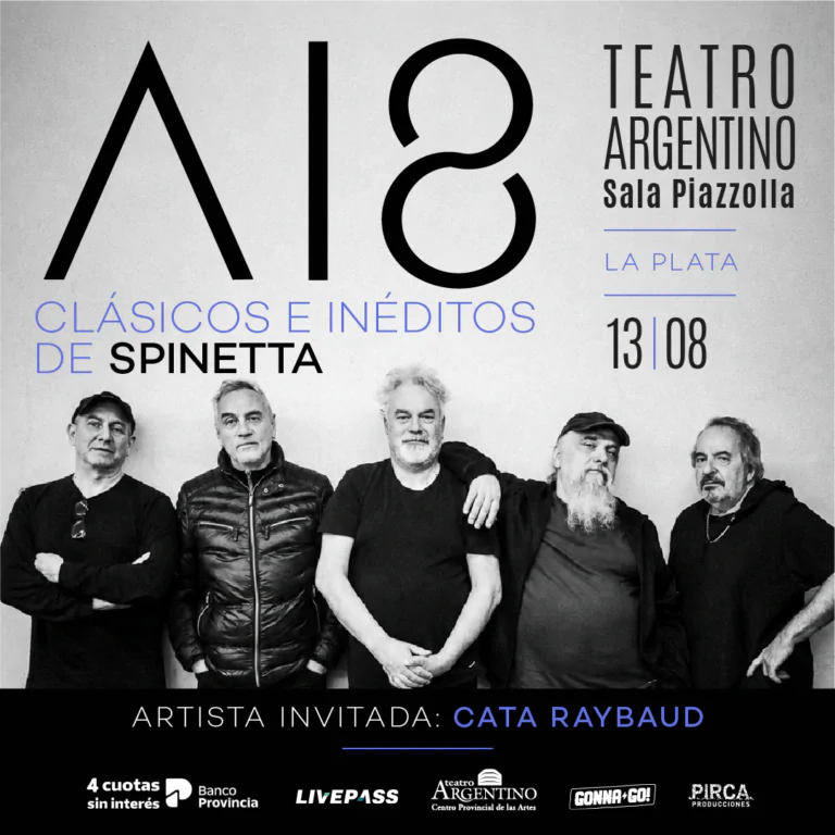 A18 revive la obra de Spinetta en La Plata en 2026. Ocio Tickets!