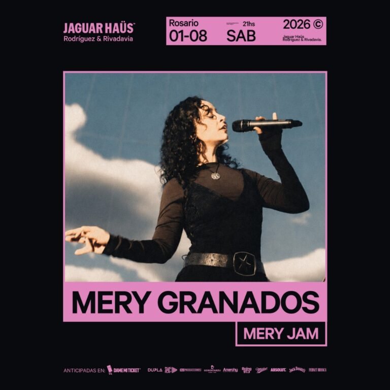 Mery Granados regresa a Rosario con su espectáculo Mery Jam en 2026. Ocio Tickets!