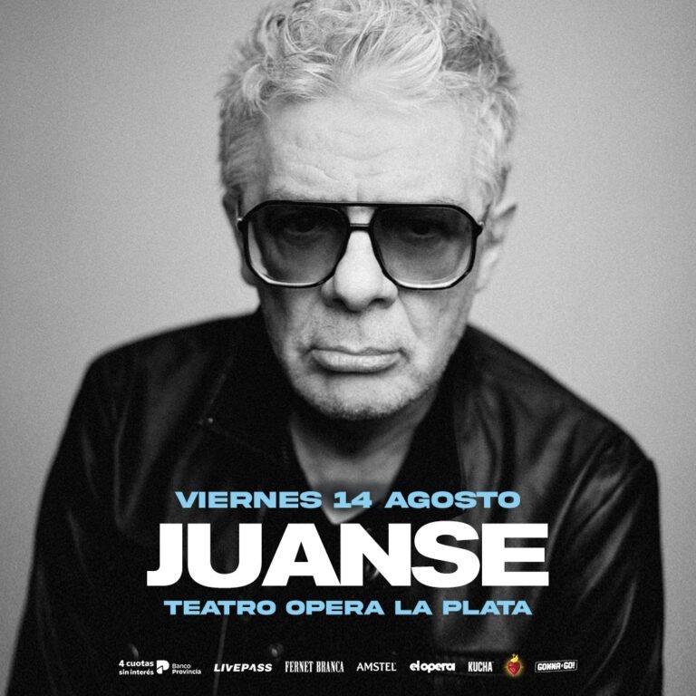 Juanse llega a La Plata para una noche de rock en 2026. Ocio Tickets!