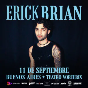Erick Brian presenta su proyecto solista en la Argentina. Ocio Tickets!