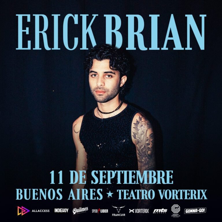 Erick Brian presenta su proyecto solista en la Argentina. Ocio Tickets!