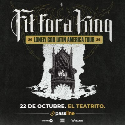 Fit For A King presenta Lonely God en 2026. Ocio Tickets!