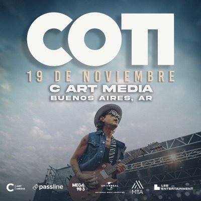 Coti vuelve con su gira que recorrerá sus grandes éxitos y su nuevo álbum. Ocio Tickets!