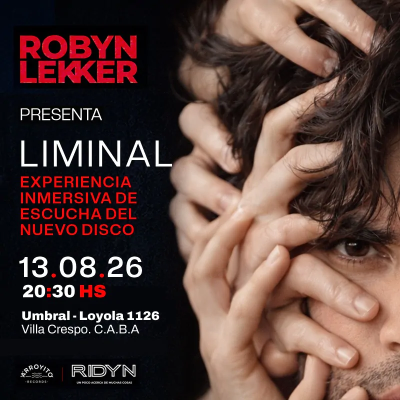 Robyn Lekker adelanta su próximo álbum con el lanzamiento en 2026 de No volver. Ocio Tickets!