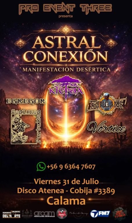 Kiepja encabezará el festival en Calama en 2026. Ocio Tickets!