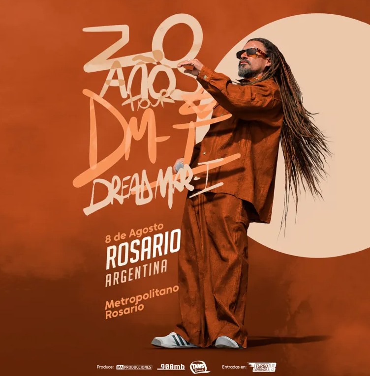 Dread Mar I vuelve a Rosario para celebrar sus 20 años de trayectoria en 2026. Ocio Tickets!