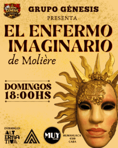 El enfermo imaginario vuelve a escena con una nueva versión en MUY Teatro en 2026. Ocio Tickets!