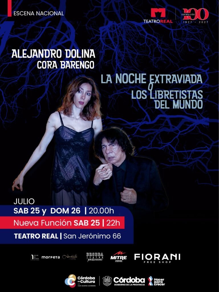 Alejandro Dolina presenta La noche extraviada o los libretistas del mundo en Córdoba en 2026. Ocio Tickets!