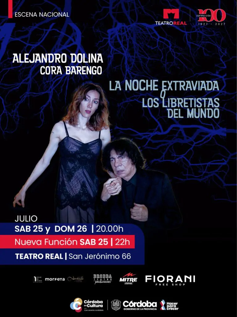 Alejandro Dolina presenta La noche extraviada o los libretistas del mundo en Córdoba en 2026. Ocio Tickets!