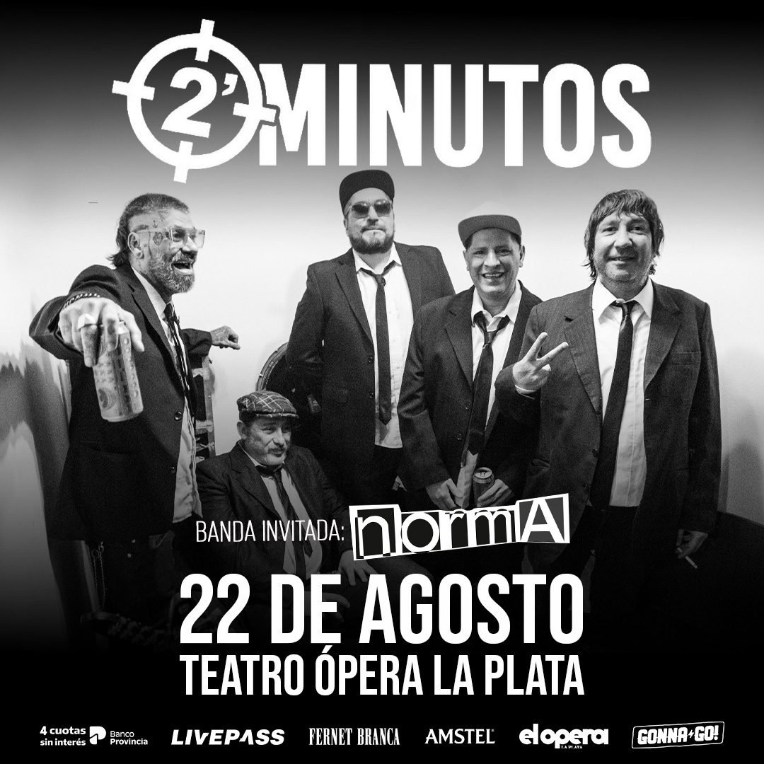 2 Minutos vuelve a La Plata en 2026. Ocio Tickets!