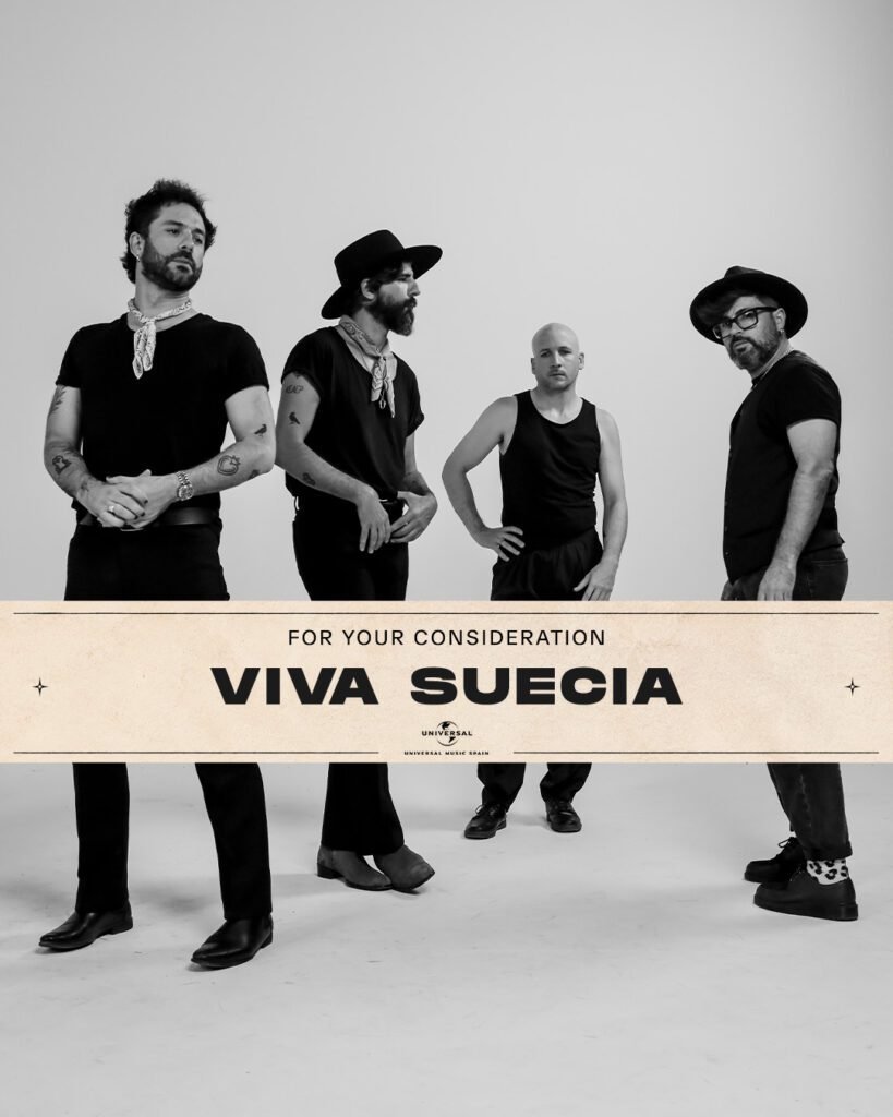 Viva Suecia busca su lugar en los Latin Grammy con Hecho en tiempos de paz en 2026