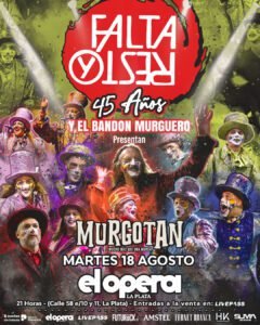 Falta y Resto y Bandón Murguero llegan a La Plata con Murgotán en 2026. Ocio Tickets!