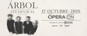 Árbol presentará en 2026 Atemporal en el Teatro Ópera. Ocio Tickets!