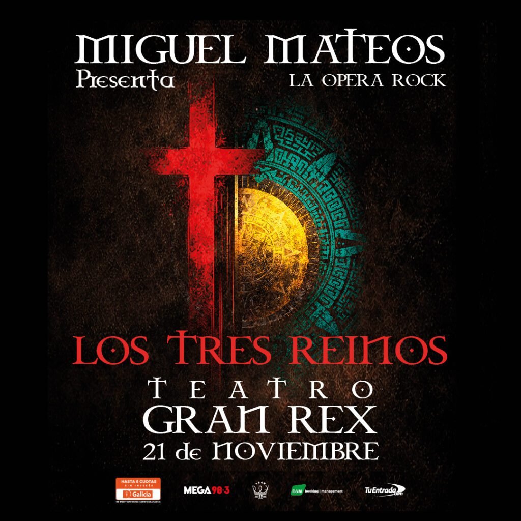 Miguel Mateos presenta “Los Tres Reinos”, su primera ópera rock en 2026. Ocio Tickets!