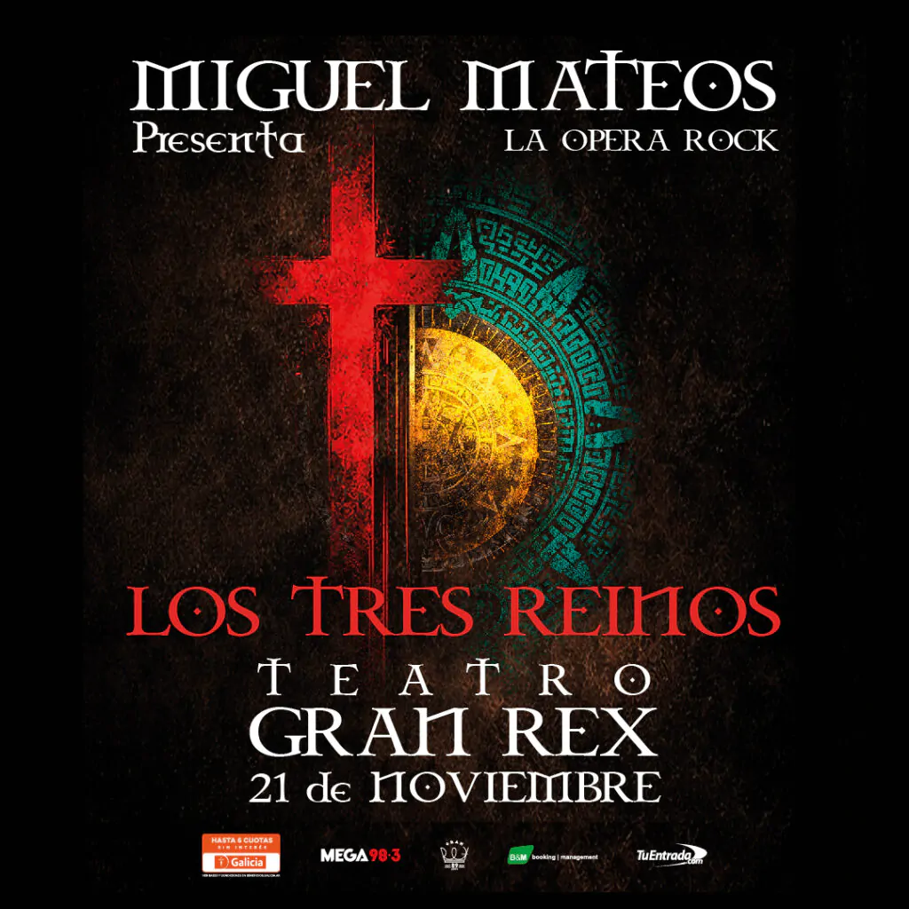 Miguel Mateos presenta “Los Tres Reinos”, su primera ópera rock en 2026. Ocio Tickets!