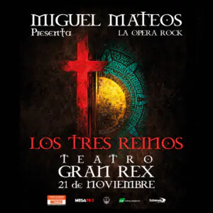 Miguel Mateos presenta “Los Tres Reinos”, su primera ópera rock en 2026. Ocio Tickets!