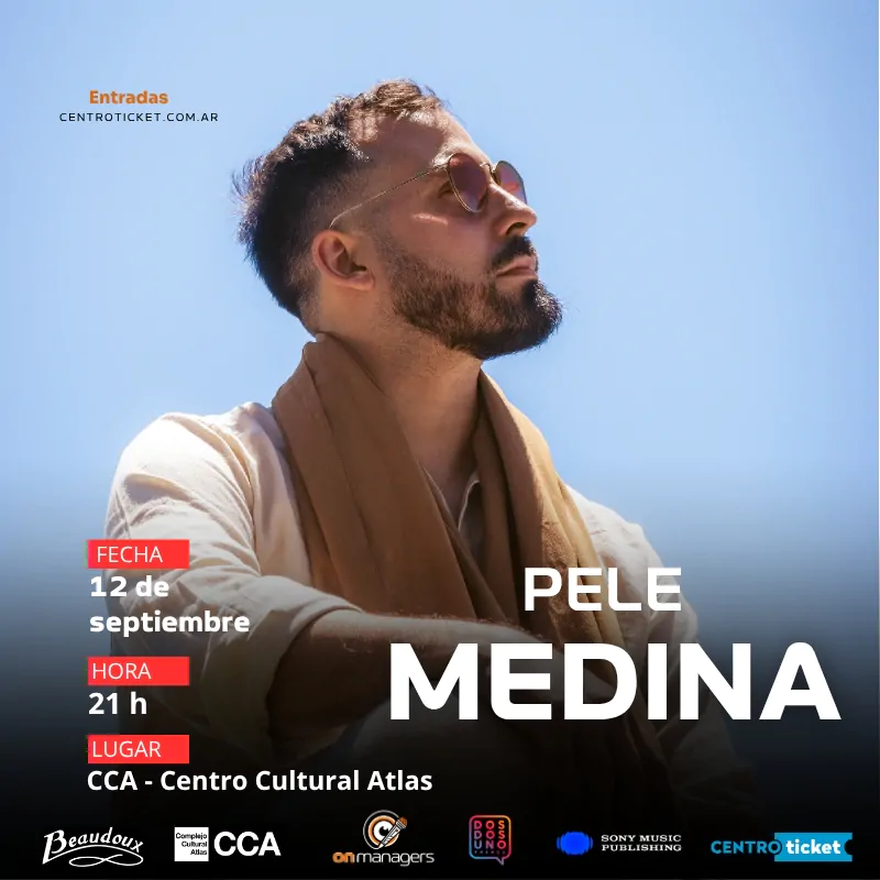 Pele Medina presenta “Decido” en 2026. Ocio Tickets!