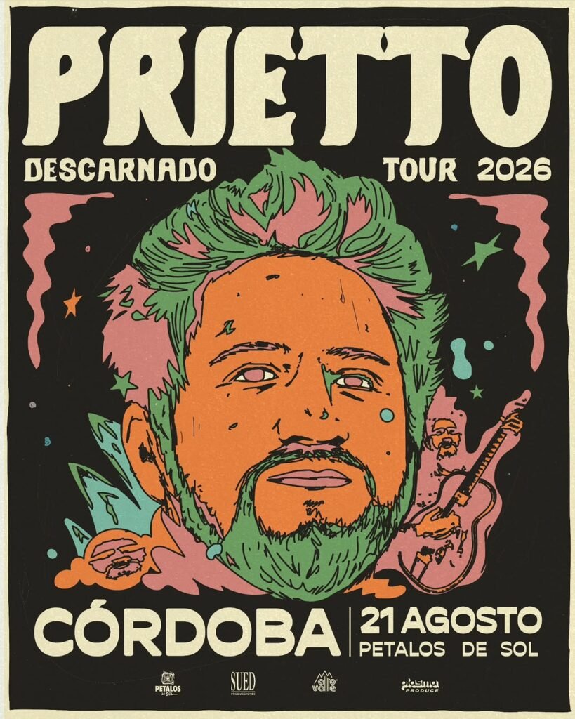 Prietto se presenta en Pétalos de Sol en 2026. Ocio Tickets!