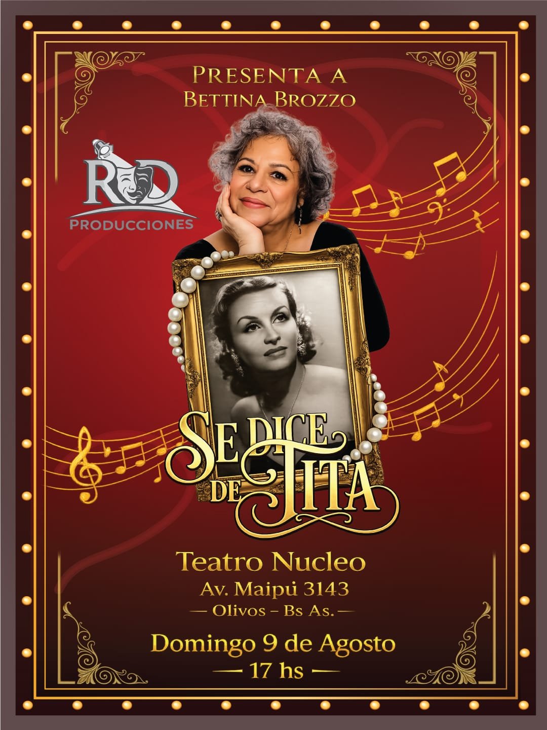 Bettina Brozzo homenajea a Tita Merello con Se dice de Tita en 2026. Ocio Tickets!