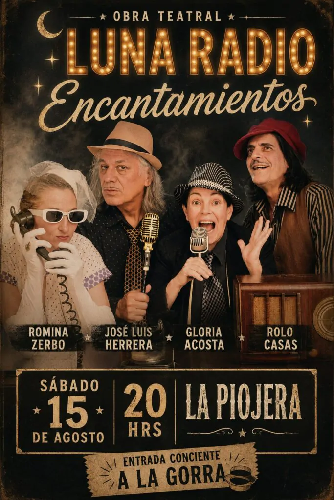Luna Radio Encantamientos llega al Centro Cultural La Piojera en 2026