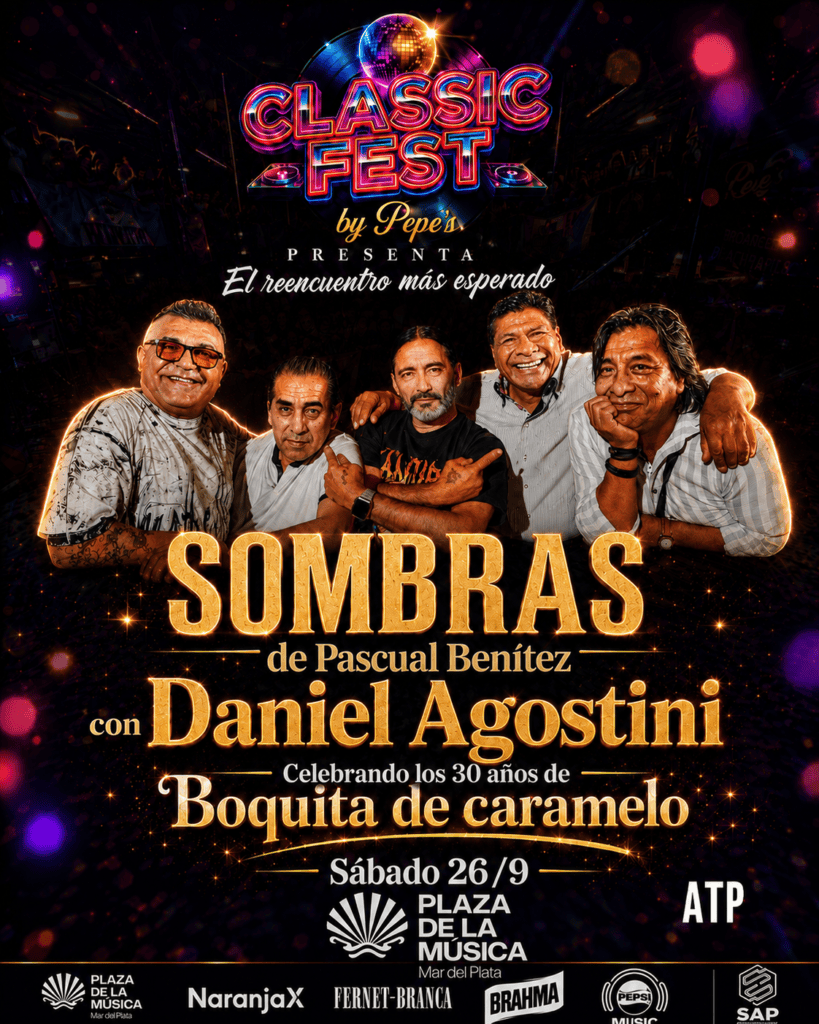 Sombras y Daniel Agostini vuelven a los escenarios en 2026. Ocio Tickets