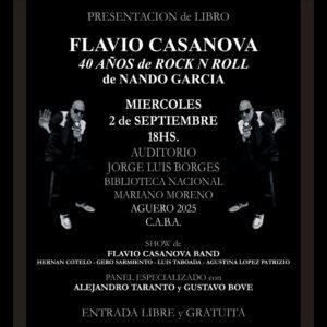 Flavio Casanova presenta su libro en 2026