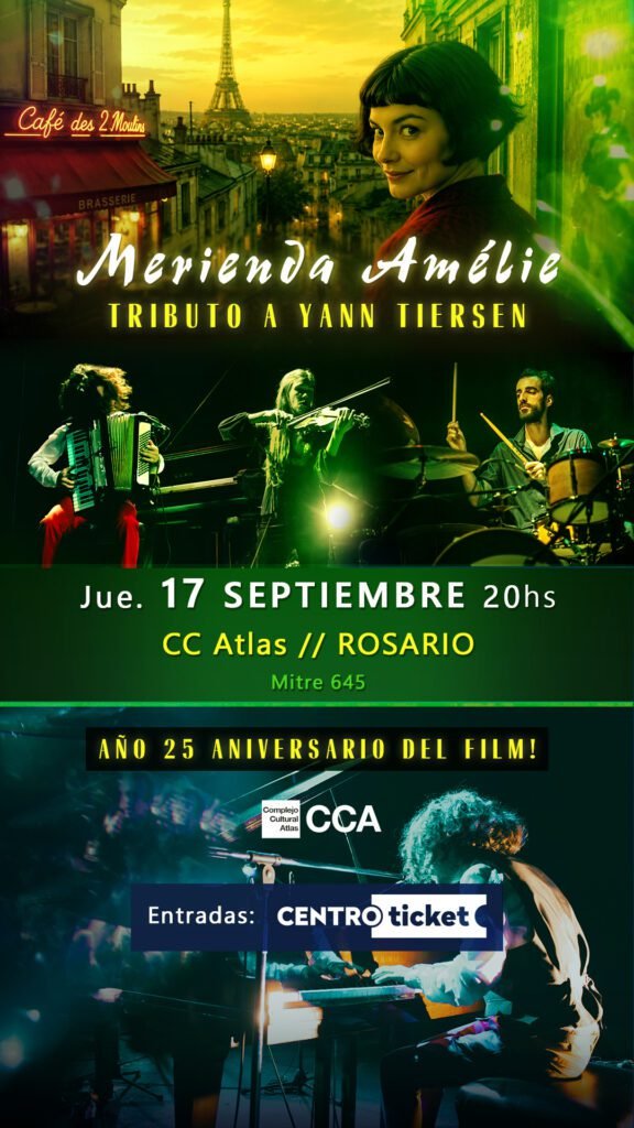 Merienda Amélie regresa a Rosario en 2026. Ocio Tickets!
