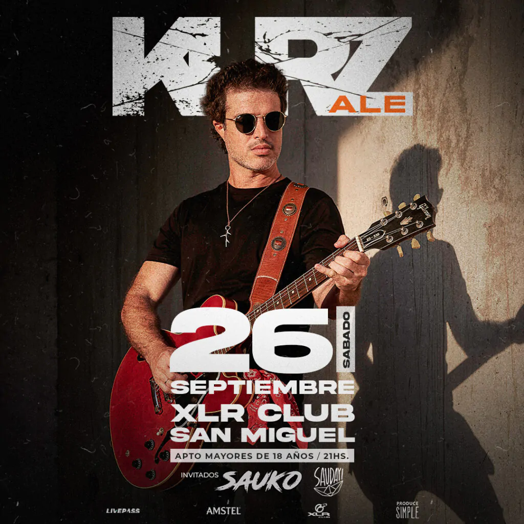 Ale Kurz llega a San Miguel con una nueva fecha de su gira en 2026. Ocio Tickets!