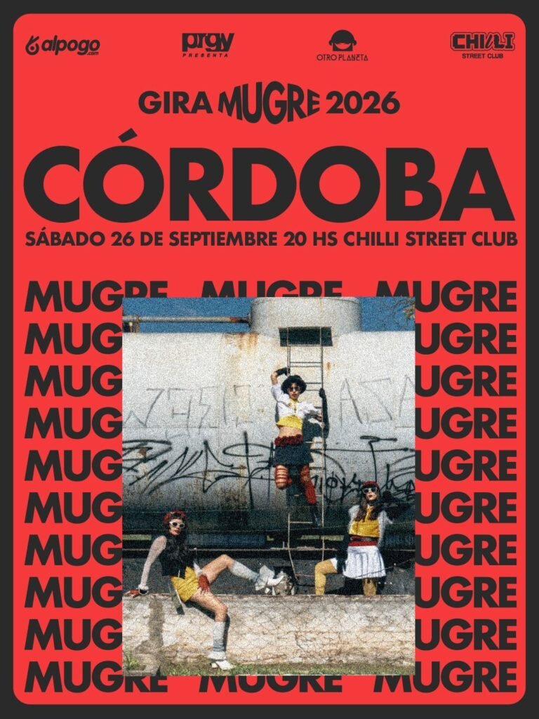 MUGRE presenta su nuevo disco en Córdoba en 2026. Ocio Tickets!