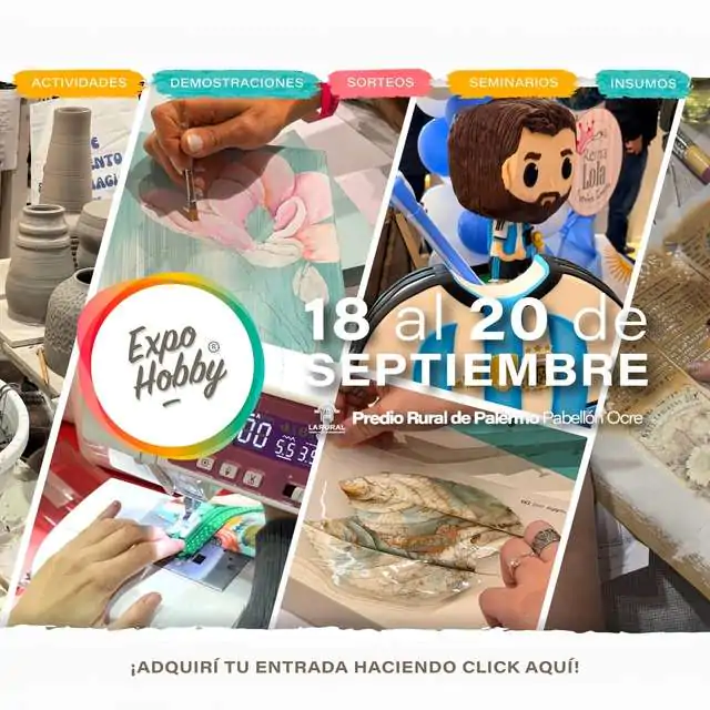 Abre Expo Hobby  2026 en La Rural.Tickets on line