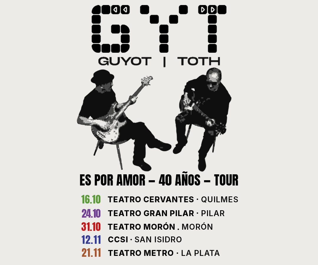 GYT retoman gira 40 años Tour”es por amor”…anticipadas on line