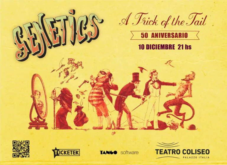 GENETICS despide el año en el Teatro Coliseo.Anticipadas on line