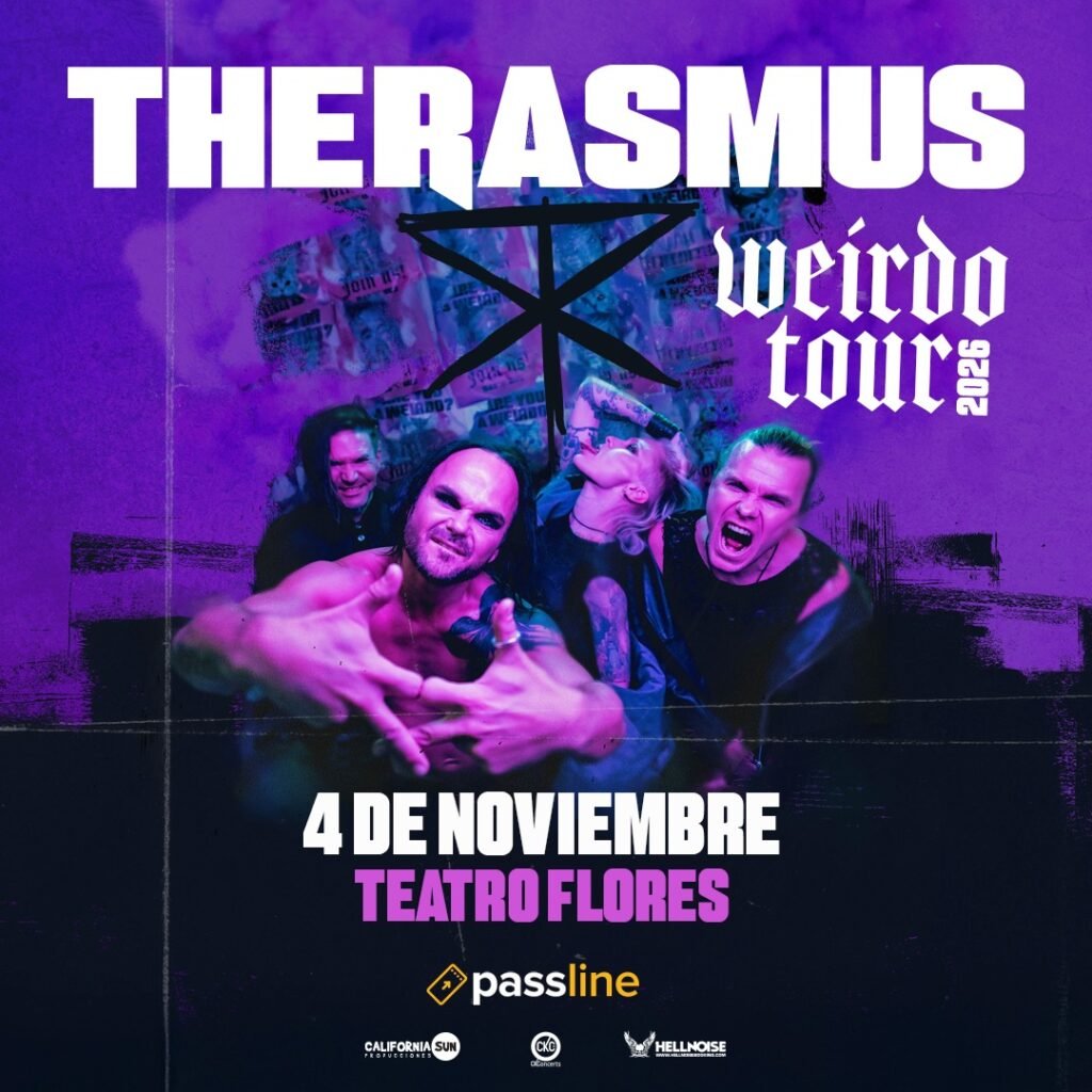 The Rasmus regresa a Buenos Aires con su Weirdo Tour en 2026. Ocio Tickets!