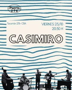 El Quinteto de Jazz Casimiro llega a Puerta 276 en 2026. Ocio Tickets!