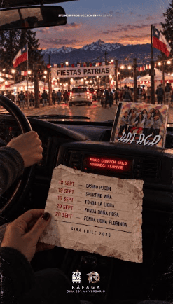 Ráfaga celebra 30 años con una gira internacional en 2026