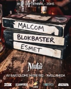 Malcom se presenta en Avellaneda junto a Blokbaster y Esmet en 2026. Ocio Tickets!