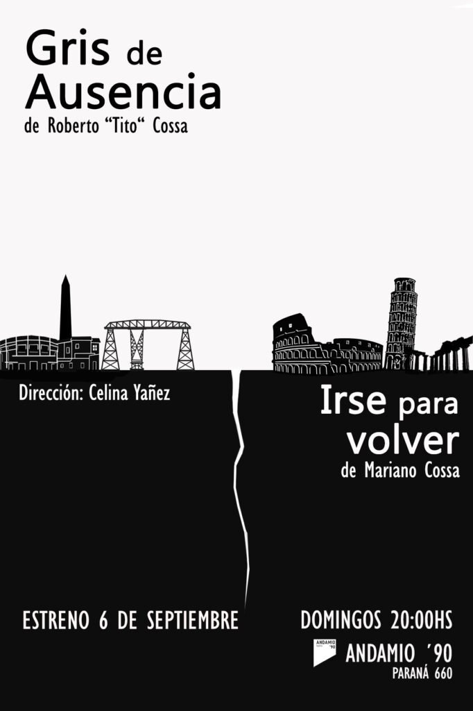 “Gris de Ausencia / irse para volver” llega al teatro Andamio ’90 en 2026. Ocio Tickets!