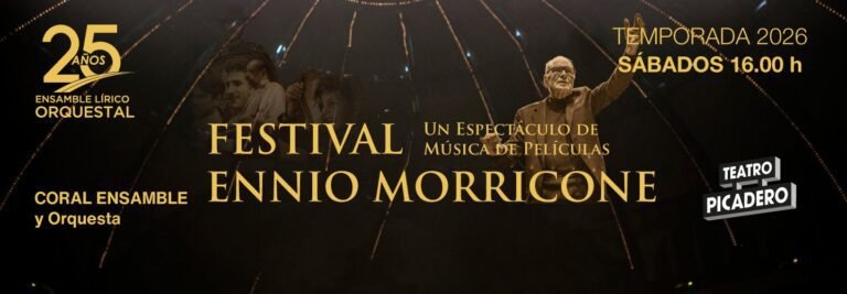 Festival Ennio Morricone llega al Teatro Picadero en 2026. Ocio Tickets!