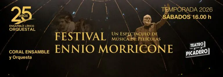 Festival Ennio Morricone llega al Teatro Picadero en 2026. Ocio Tickets!