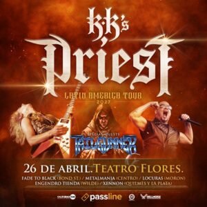 KK’s Priest llega a Buenos Aires en 2026. Ocio Tickets!