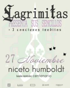 LAGRIMITAS presenta en vivo su nueva etapa en 2026. Ocio Tickets!