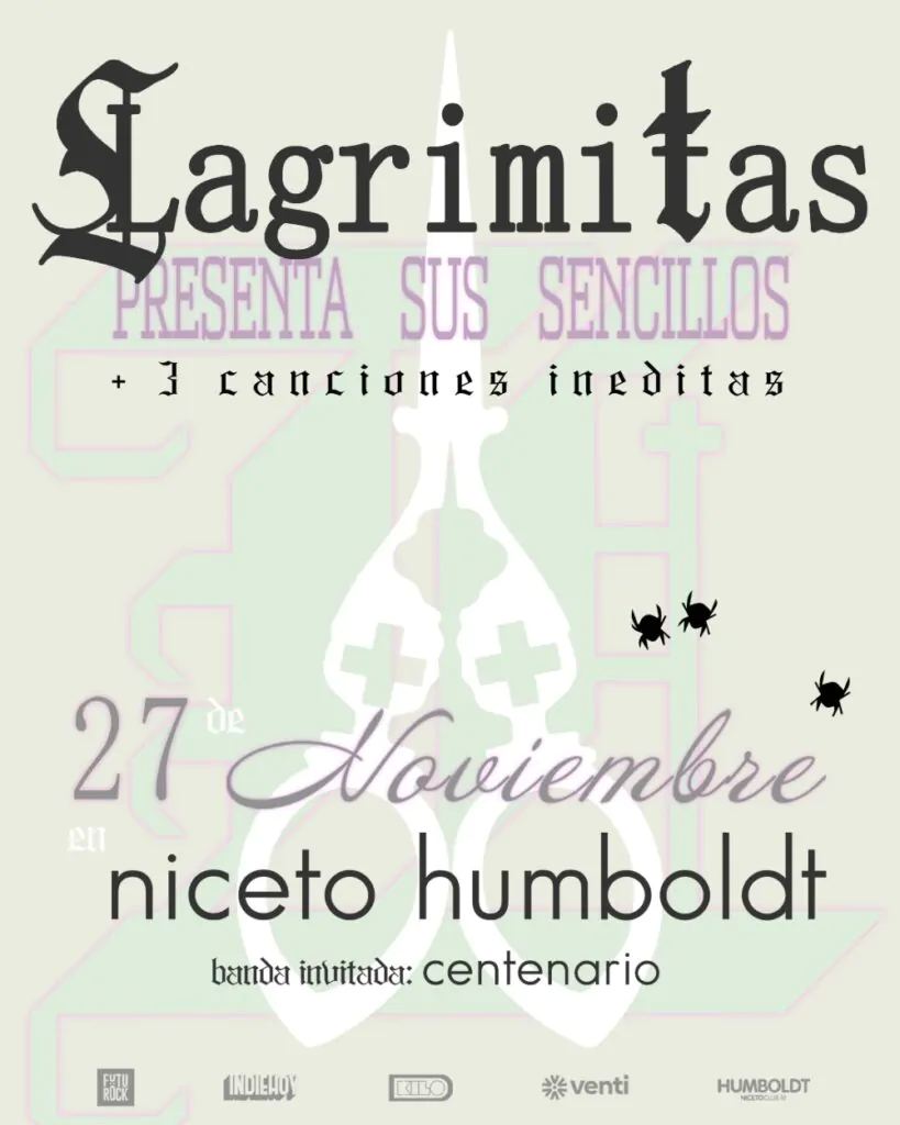LAGRIMITAS presenta en vivo su nueva etapa en 2026. Ocio Tickets!
