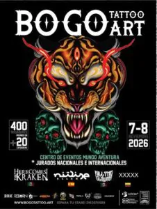 Aterriza el   Bogo Tattoo Art Conventión 2026.Acreditaciones on line!!!