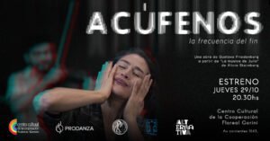 Acúfenos estrena en el Centro Cultural de la Cooperación en 2026
