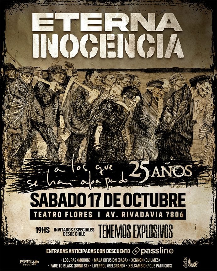 Eterna Inocencia celebra los 25 años de A los que se han apagado en 2026. Ocio Tickets!