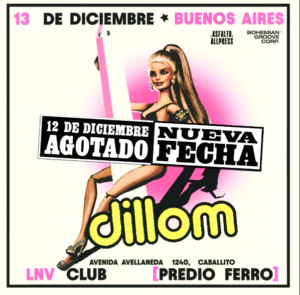 Dillom suma un segundo show en Argentina en 2026. Ocio Tickets!